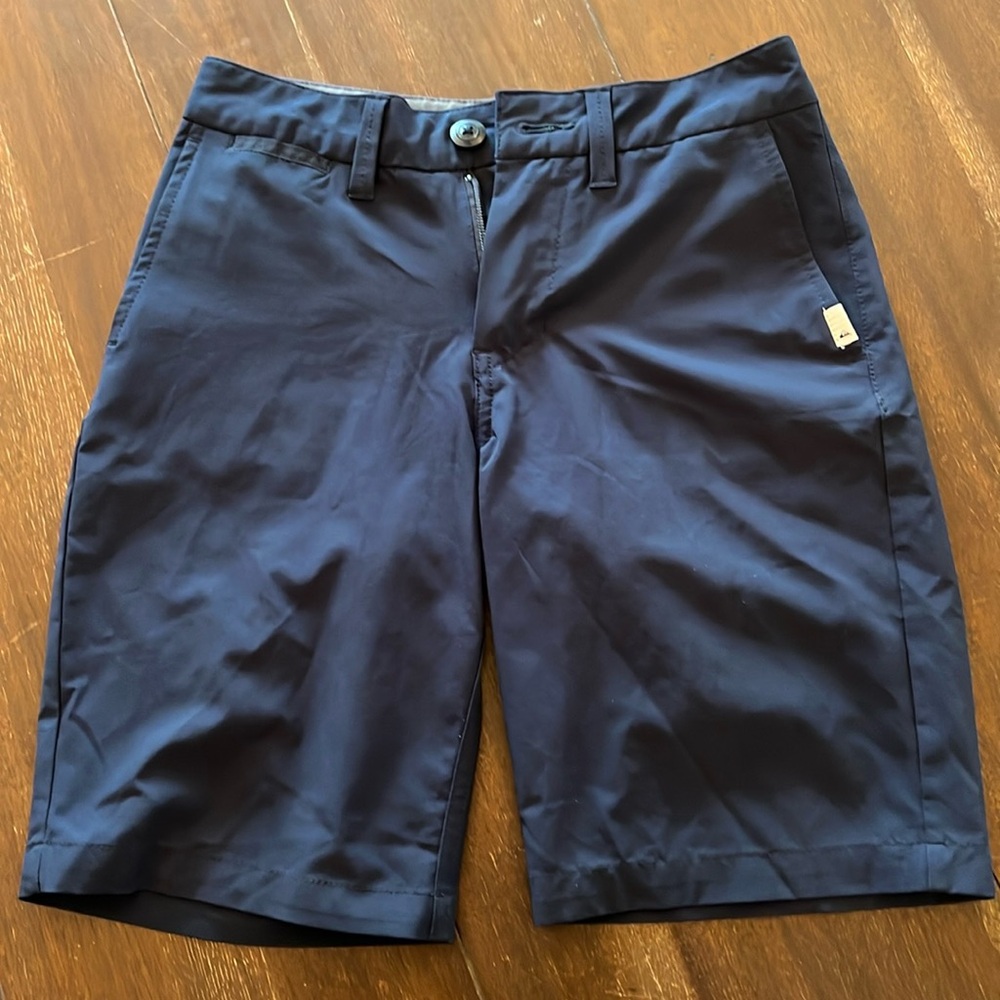Quicksilver boys size 24” / size 8 amphibian navy shorts